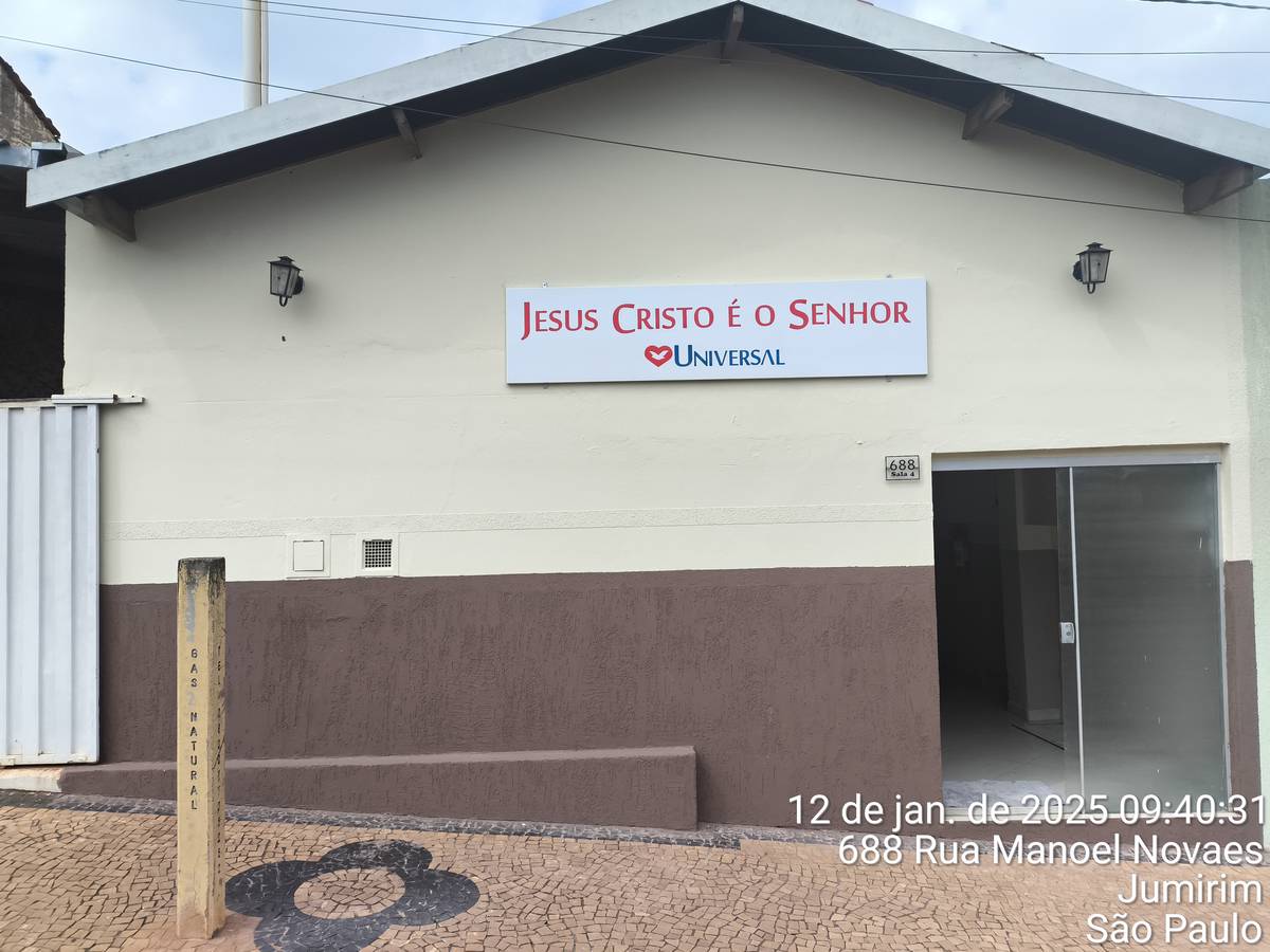 Igreja Universal JUMIRIM - Manoel Novaes , 688 - Jumirin Centro, Tietê - São Paulo  - 18535000 - Brasil, 688 - Jumirin Centro Tietê - São Paulo - Brasil
