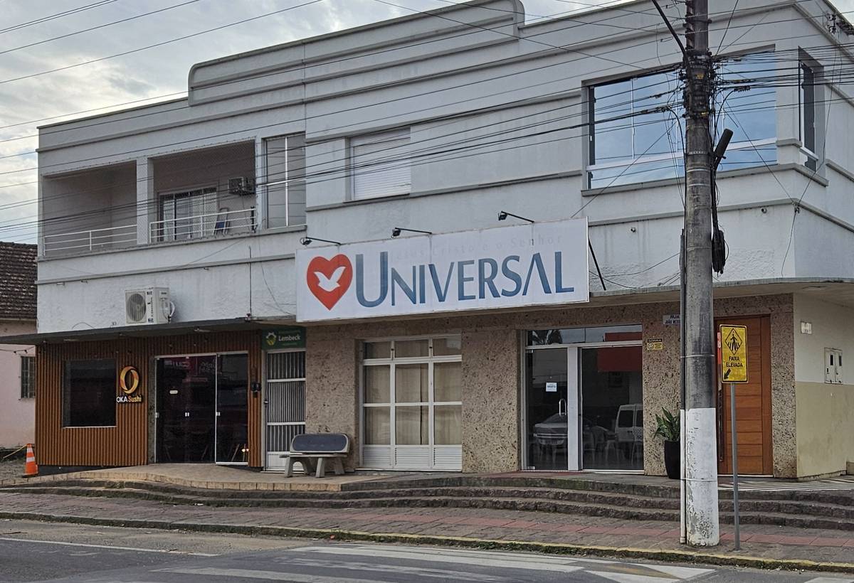 Igreja Universal SAO LUDGERO - Rua João Wessler , 222 - Centro, São Ludgero - Santa Catarina  - 88730000 - Brasil, 222 - Centro São Ludgero - Santa Catarina - Brasil