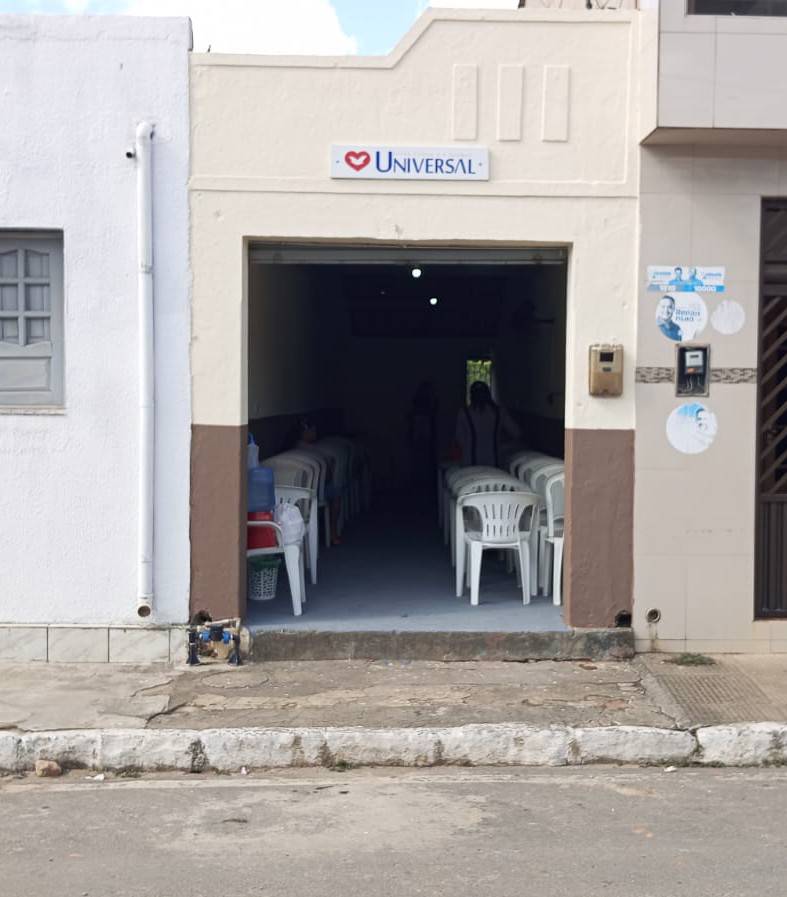 Igreja Universal JACUIPE - Rua Miguel morato , 392 - Centro , Jacuípe - Alagoas  - 57960000 - Brasil, 392 - Centro  Jacuípe - Alagoas - Brasil