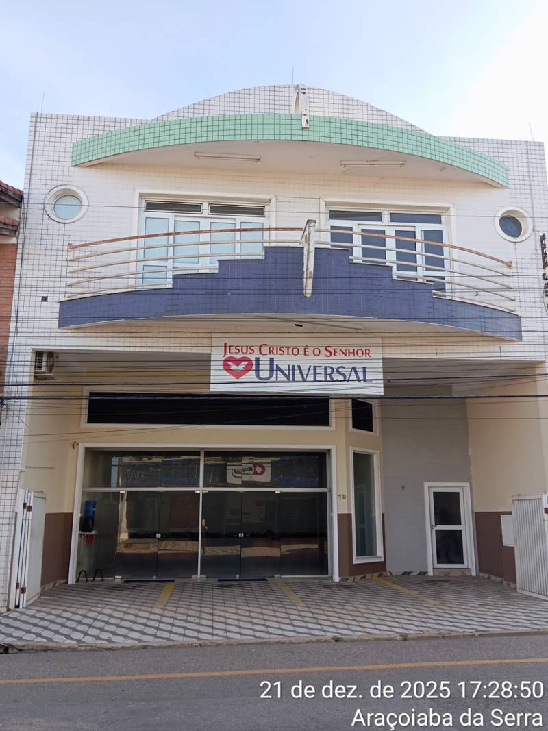 Igreja Universal ARACOIABA DA SERRA - Rua Professor Toledo, 79 - Centro, Araçoiaba da Serra - São Paulo  - 18190-000 - Brasil, 79 - Centro Araçoiaba da Serra - São Paulo - Brasil