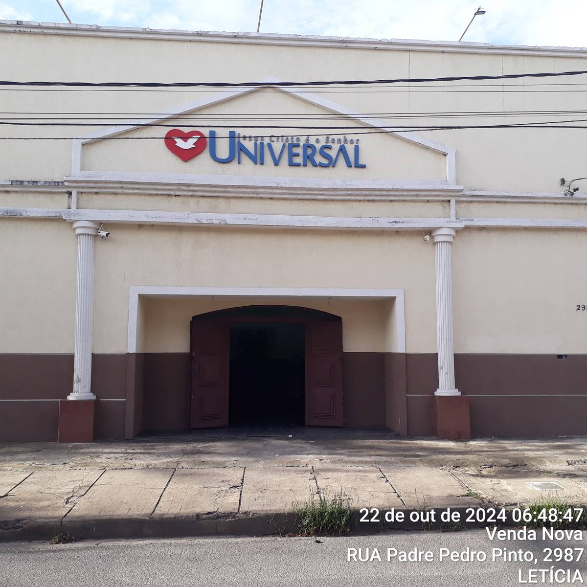 Igreja Universal LETICIA - Rua Padre Pedro Pinto, 2987 - Venda Nova, Belo Horizonte - Minas Gerais - 31570000 - Brasil, 2987 - Venda Nova Belo Horizonte - Minas Gerais - Brasil