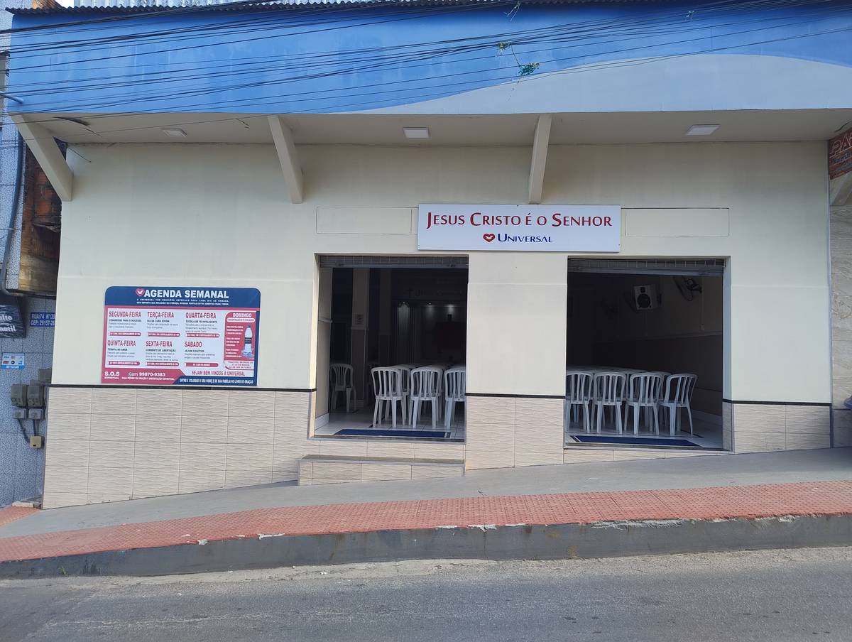 Igreja Universal ROSA DA PENHA II - Tancredo de Almeida Neves, 421 - Nova rosa da penha ll, Cariacica - Espírito Santo  - 29147333 - Brasil, 421 - Nova rosa da penha ll Cariacica - Espírito Santo - Brasil